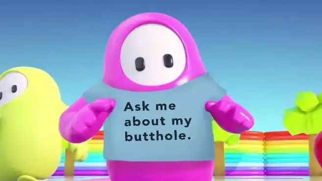 Fall Guys May Get "Ask Me About My Butthole" Shirts Thanks to Charity