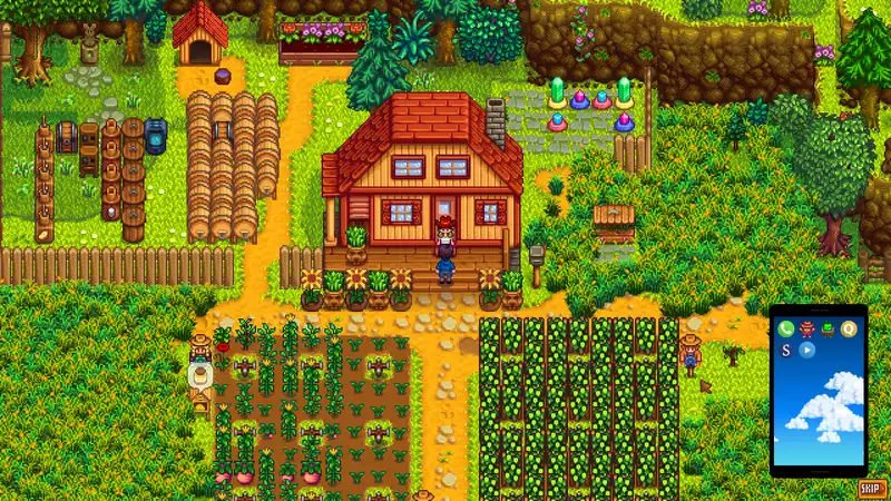 This Stardew Valley mod gives your farmer a smartphone.