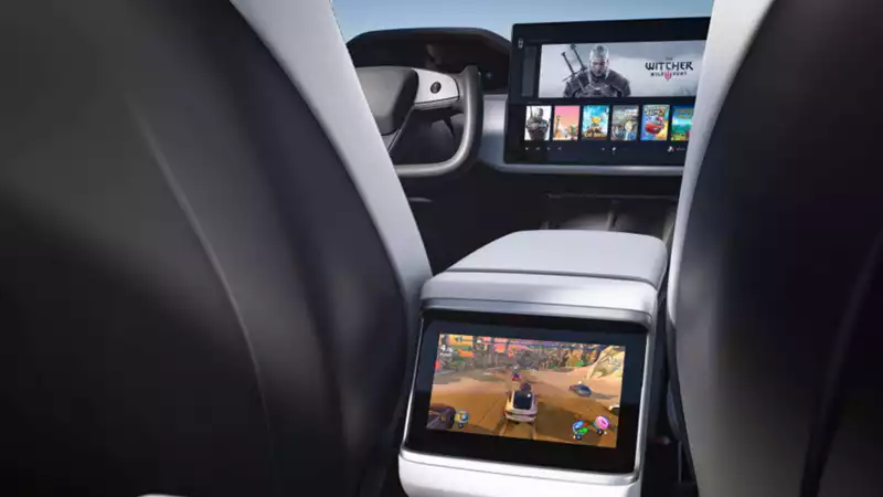 Cyberpunk 2077 can be played on a gaming PC mounted on the new Tesla Model S.