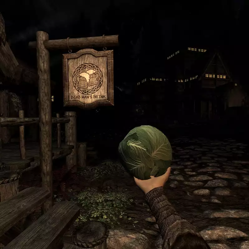 Click here for a mod to add gravity gloves to Skyrim VR.