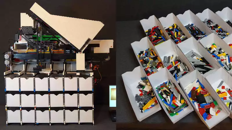 This AI-controlled LEGO sorter is like a childhood dream of mine.