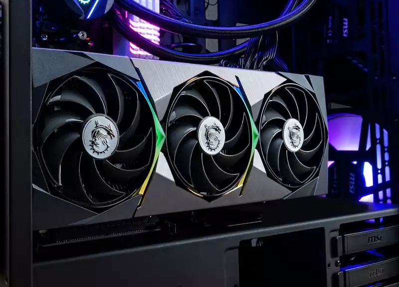 MSI GeForce RTX 30 series graphics card hierarchy: SUPRIM, GAMING X TRIO, and VENTUS