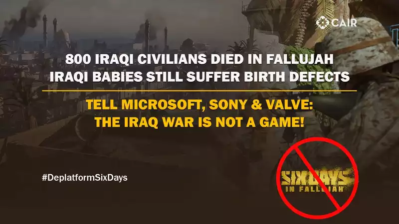 Muslim Advocacy Group Urges Valve to Remove "Six Days in Fallujah" from Steam