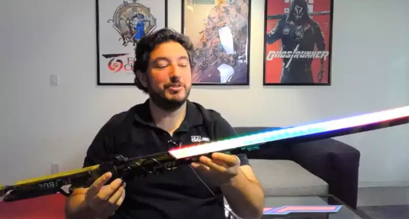 The winner of this speedrunning event will get a real RGB katana.