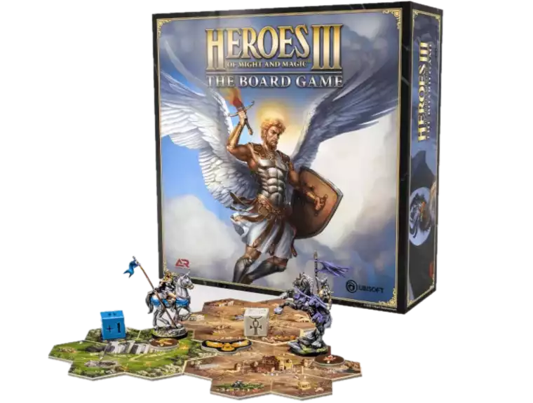 A board game adaptation is in the works, especially for "Heroes of Might and Magic 3".