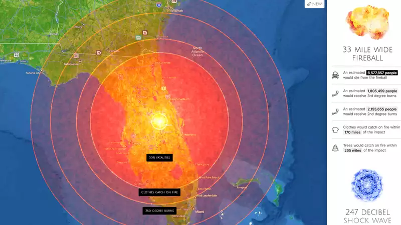 Wipe out your hometown with this morbidly informative asteroid simulator.