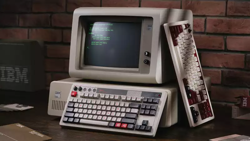 NES-inspired mechanical keyboard with matching giant A and B buttons.