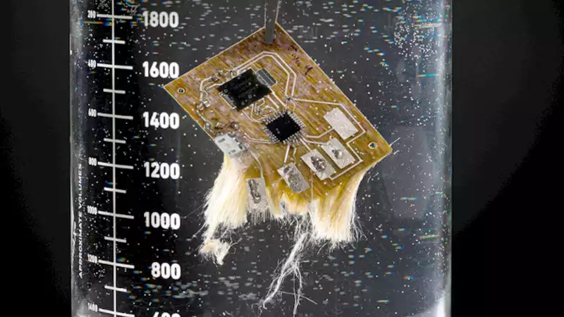 Water soluble circuit boards are a game changer for e-waste