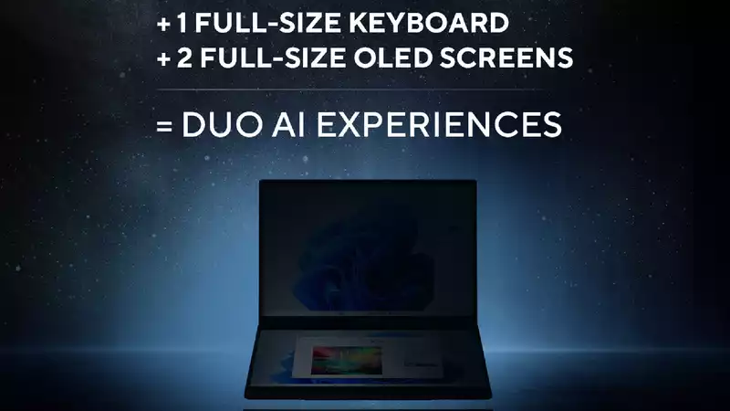 Asus Teases New ZenBook Duo at CES 2024; Second Screen Will Be Full-Size OLED