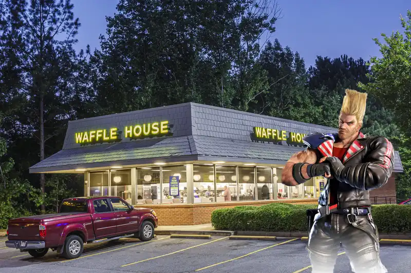 The director of "Tekken" asks why Americans want a waffle house on the "Tekken 8" stage.