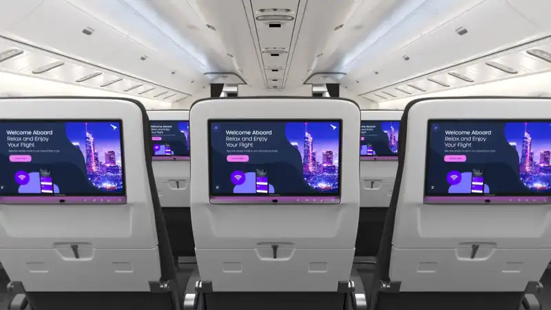 The pain in economy class will be a little less painful if you fly on an aircraft equipped with Panasonic's Astrova in-flight entertainment system.