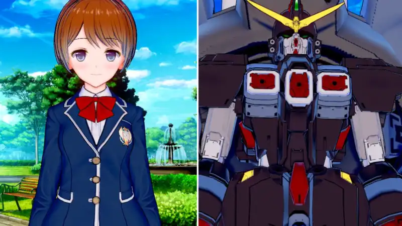 Lovers of underfunded, too poor for the mech kit, turn to the smutty "perfect waifu" game and transform the innocent girl into "epic destruction gundam