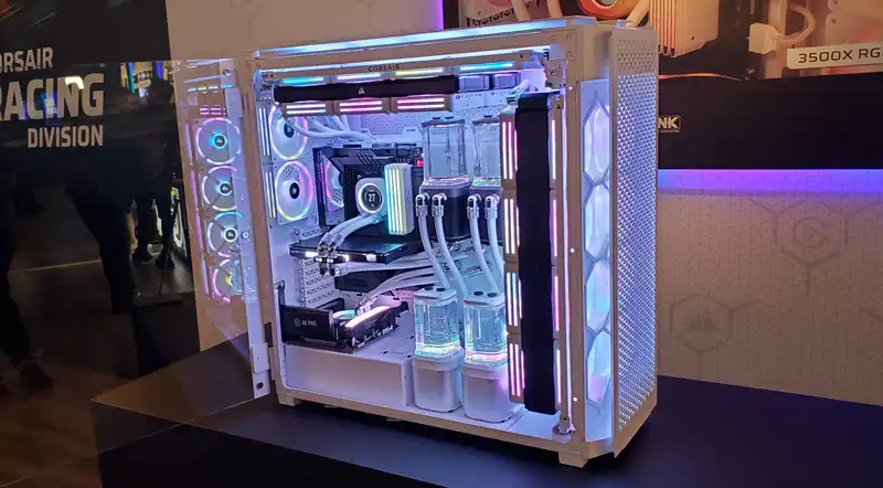 Computex's Corsair's new case includes a cut-price contender with the biggest beast ever and a full wraparound glass