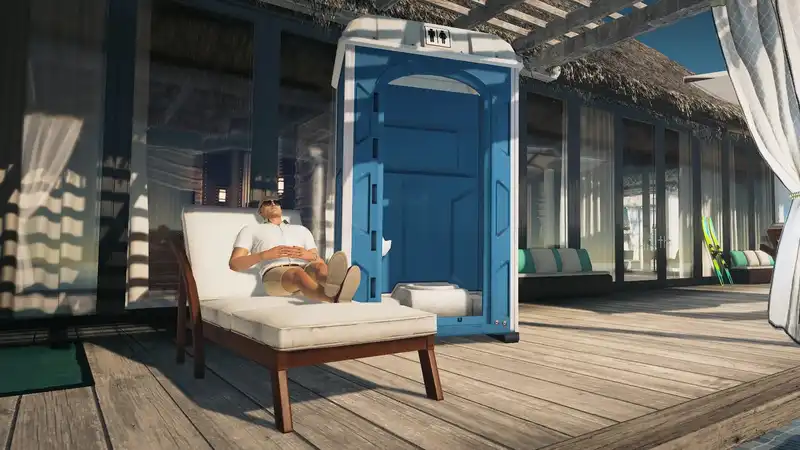 Modder Creates Ultimate Weapon for “Hitman 3”: Portable Inflatable Toilet That Can Be Deployed Anywhere to Drown Targets