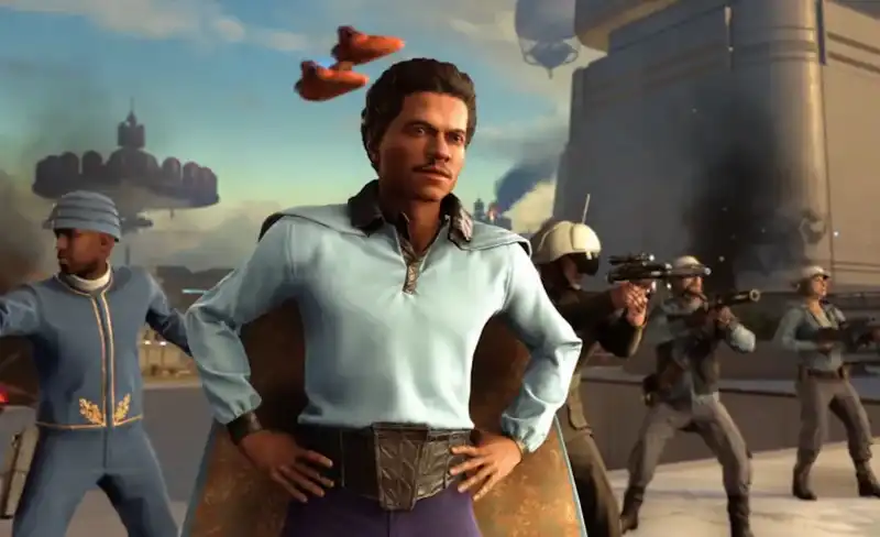 The $40 "Star Wars: Outlaws" season pass includes two story packs, including a showdown with Lando Calrissian.